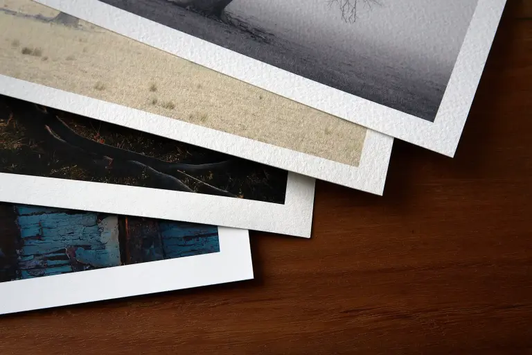 Fine art print on textured cotton rag